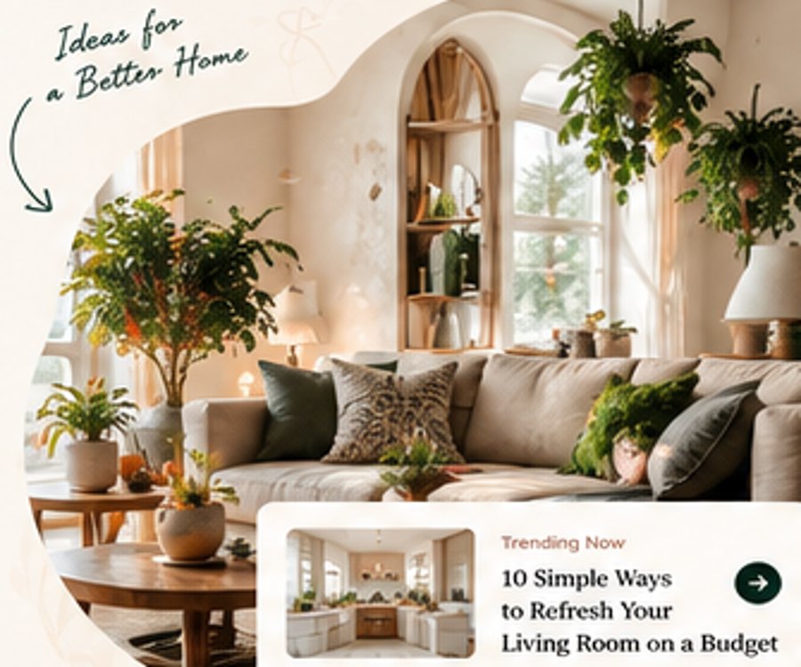 Warm, inviting living room